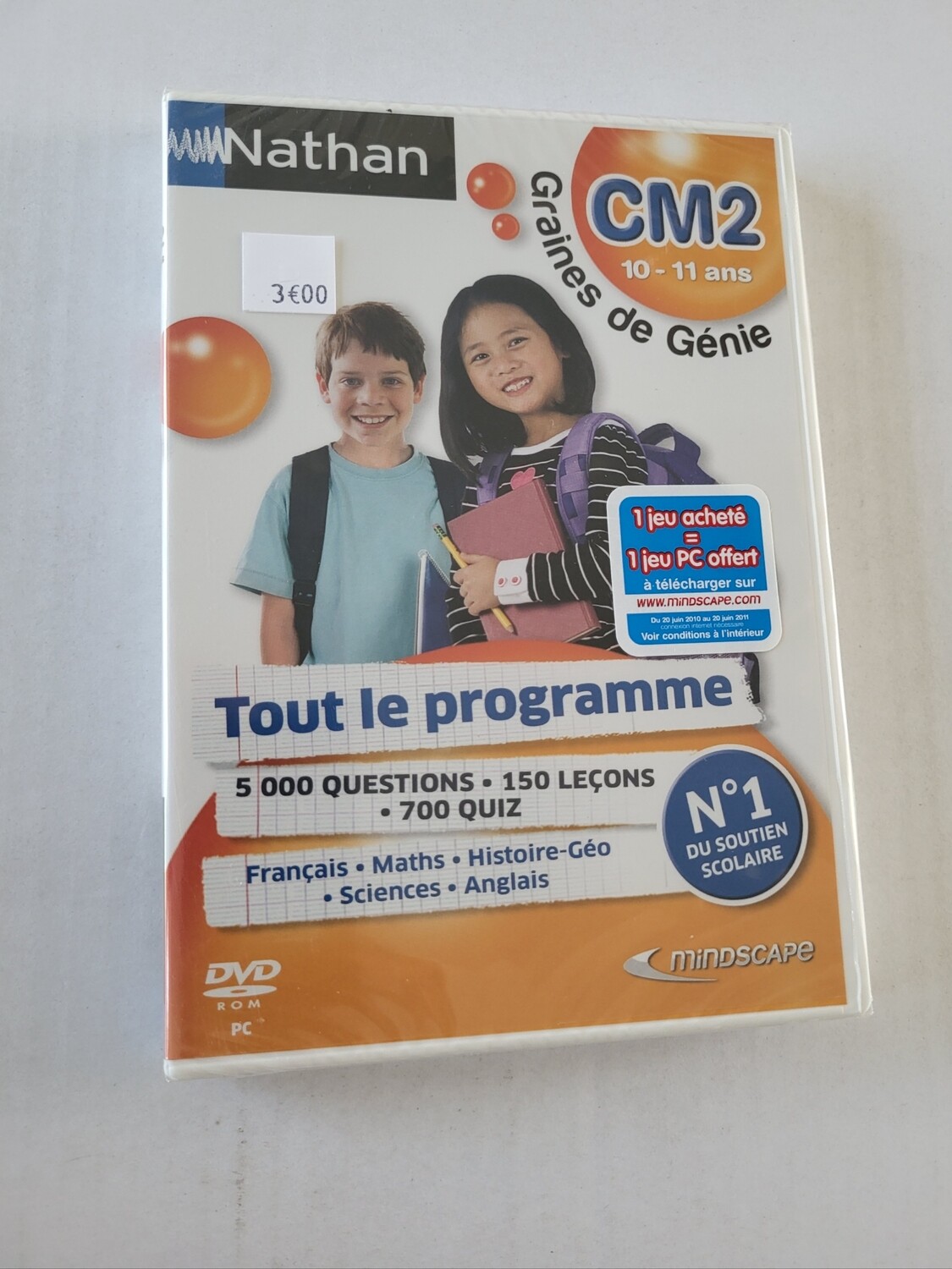JEU DE PC GRAINES DE GENIE " TOUT LE PROGRAMME " 10-11 ANS