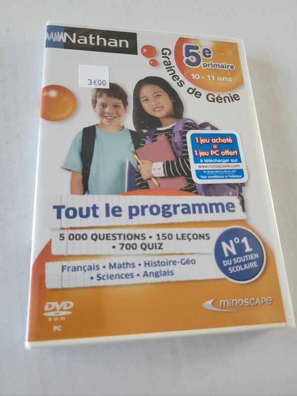 JEU DE PC GRAINES DE GENIE " TOUT LE PROGRAMME " 10-11 ANS