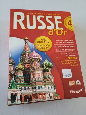 LOGICIEL PC " RUSSE D OR " LA MÉTHODE DE LA LANGUE RUSSE