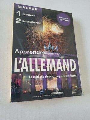 LOGICIEL PC " APPRENDRE L ALLEMAND " NIVEAUX 1 ET 2