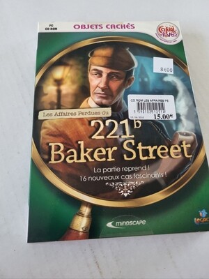 JEU DE PC " 221b BAKER STREET