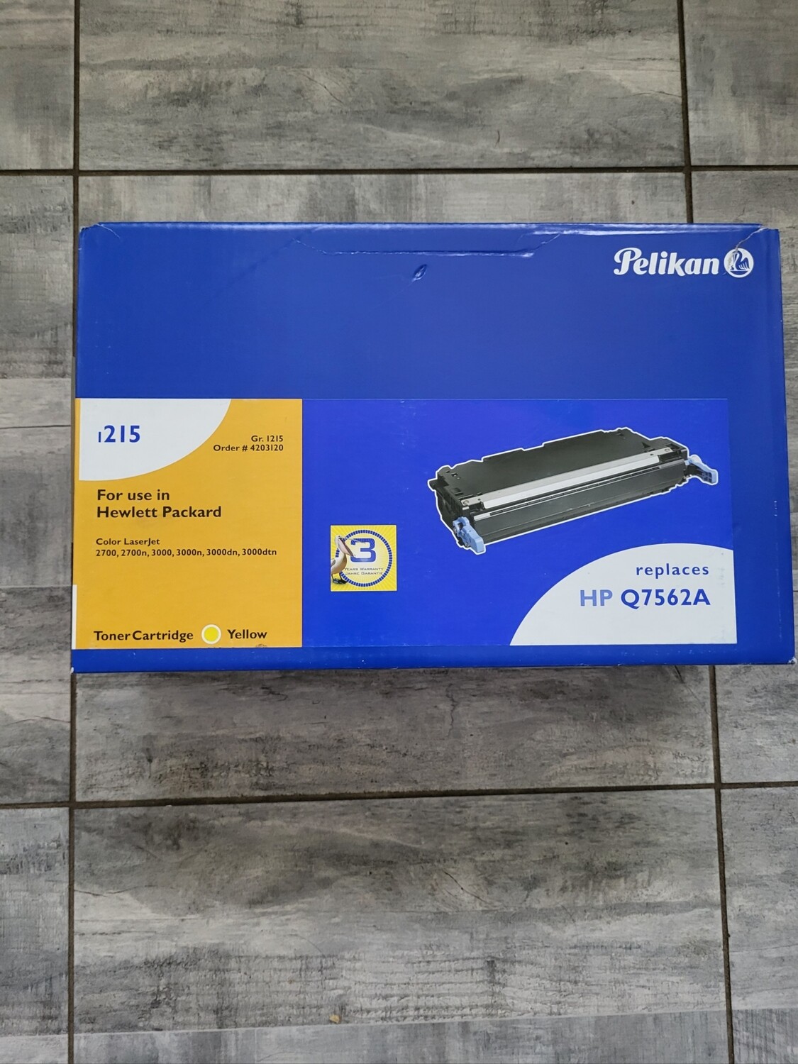 TONER PELIKAN 4203120 YELLOW POUR HP COLOR LASERJET 2700-3000