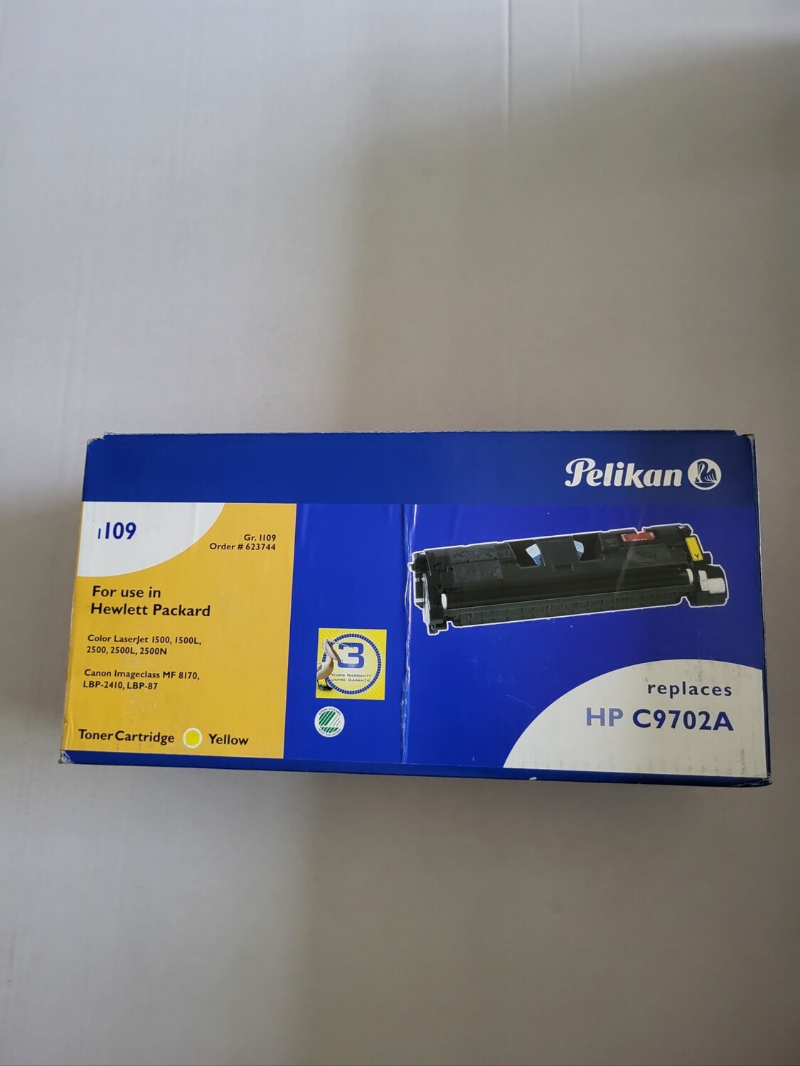 TONER PELIKAN 623744 YELLOW POUR HP COLOR LASERJET 1500-2500 ET CANON IMAGECLASS MF-LBP