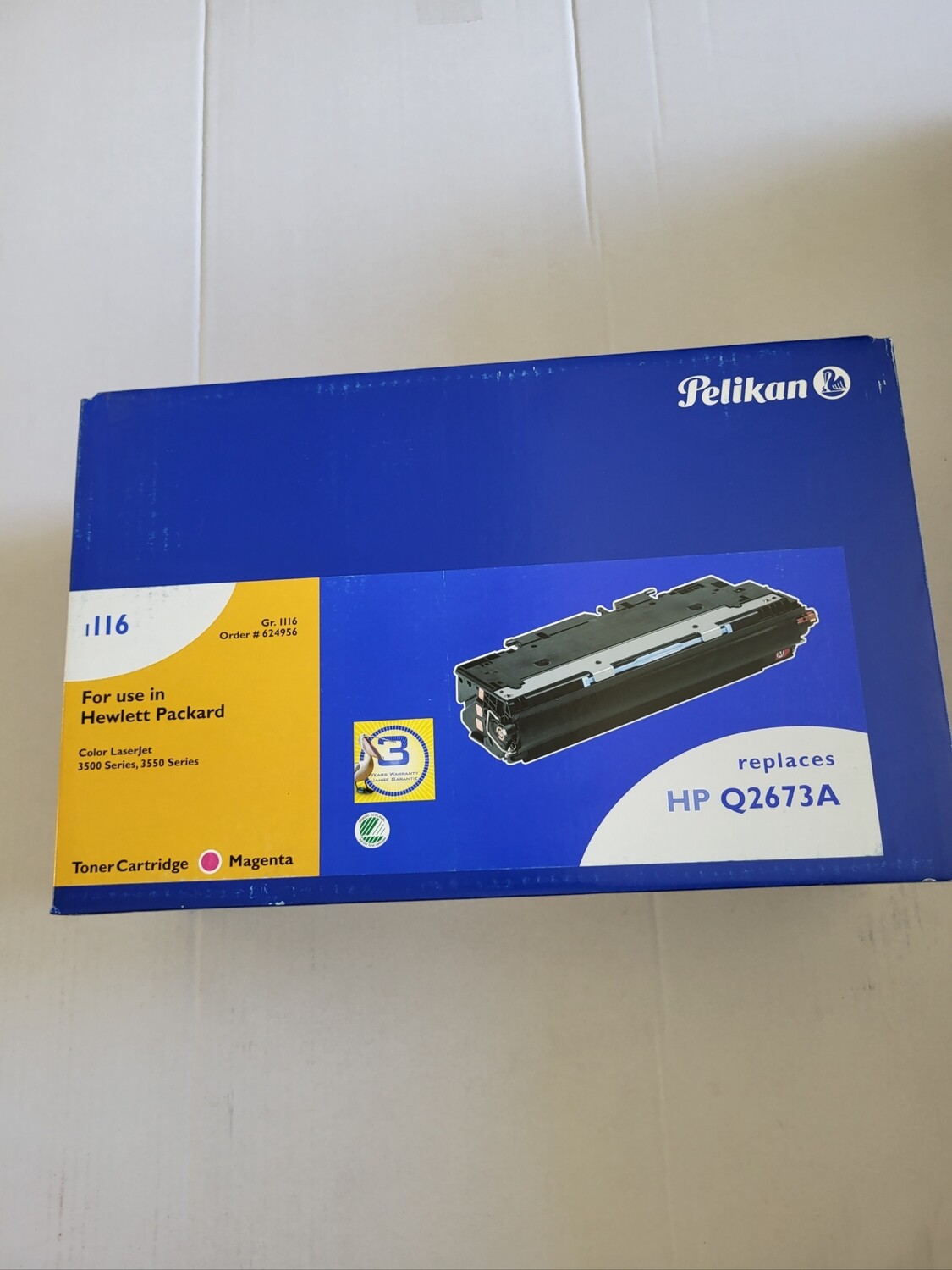 TONER PELIKAN 624956 MAGENTA POUR HP COLOR LASERJET 3500-3550 SERIES