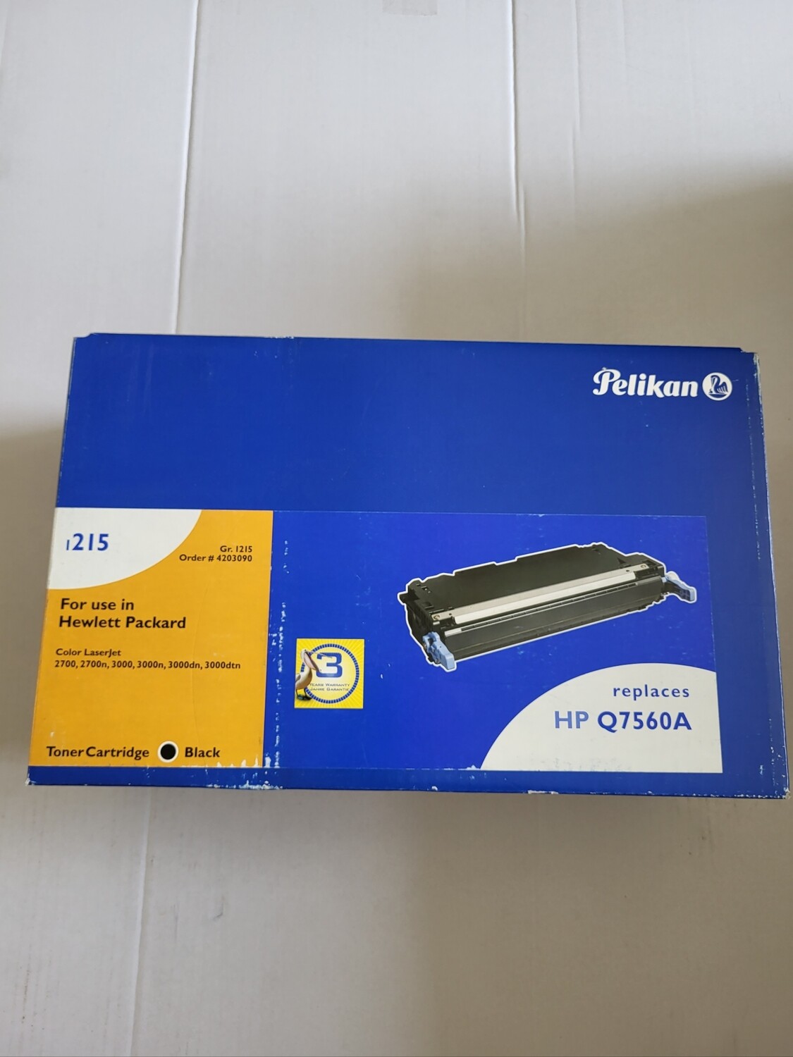 TONER PELIKAN 4203090 BLACK POUR HP COLOR LASERJET 2700-3000
