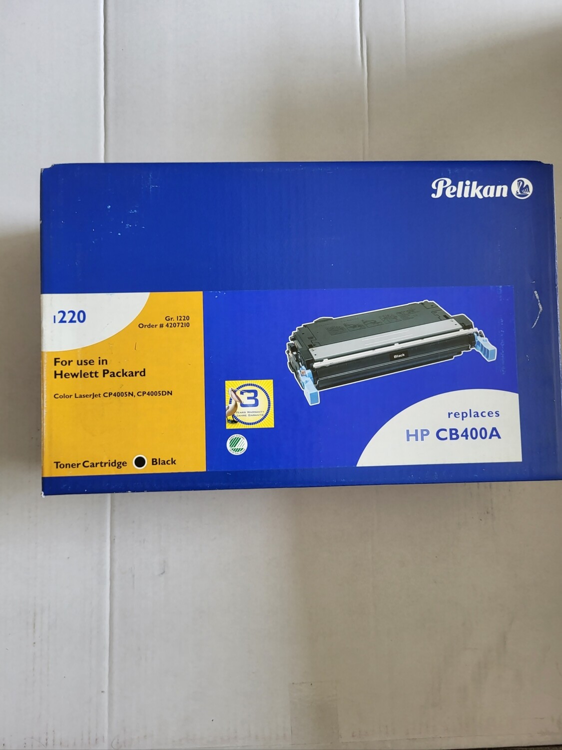 TONER PELIKAN 4207210 BLACK POUR HP COLOR LASERJET CP4005N/DN