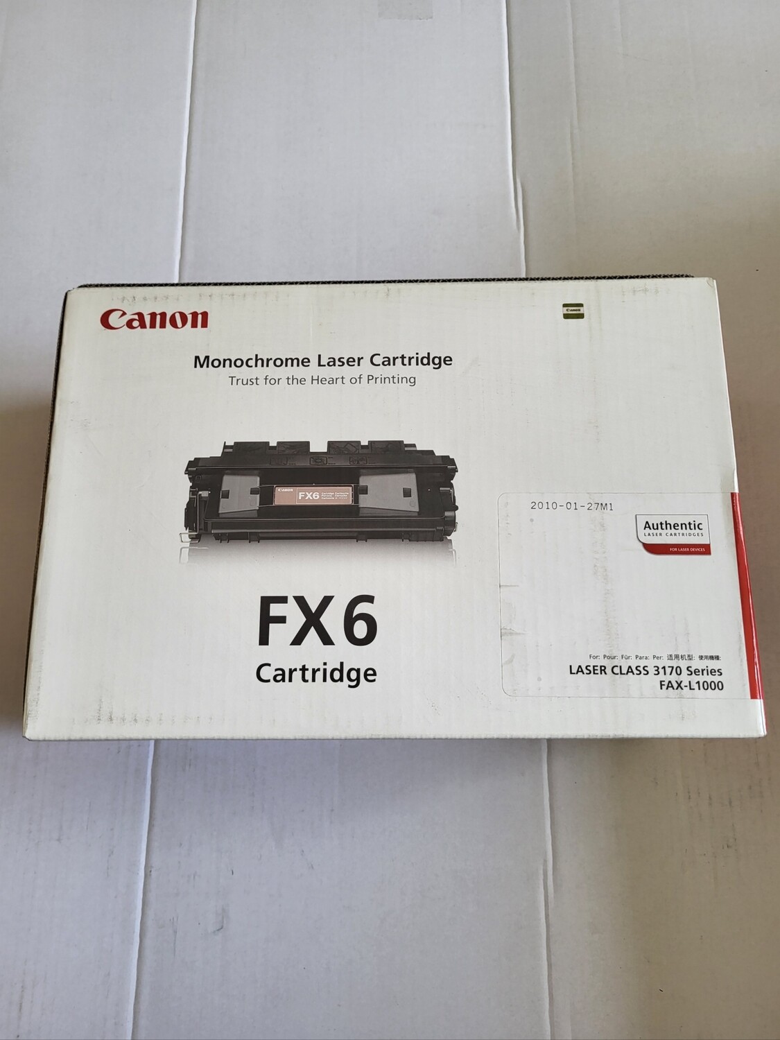 TONER CANON FX6 POUR LASER CLASS 3170 SERIES - FAX-L1000