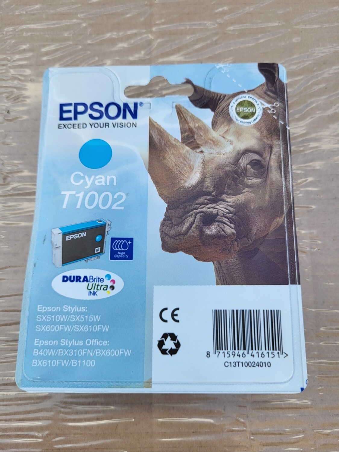 EPSON T1002 CYAN POUR STYLUS SX510W SX515W SX600FW ETC..