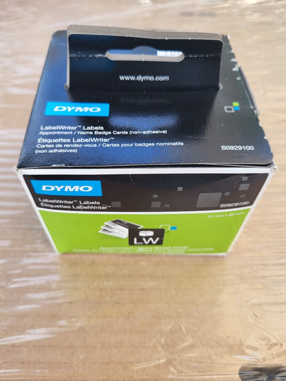 DYMO CARTES DE RDV NON ADHESIVES 51mm x 89mm