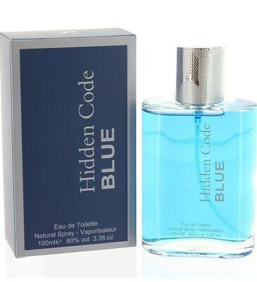EAU DE TOILETTE HOMME " HIDDEN CODE BLUE " FLACON 100 ML