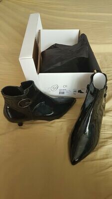 Bottine LISA BR noire vernie 35 1/2