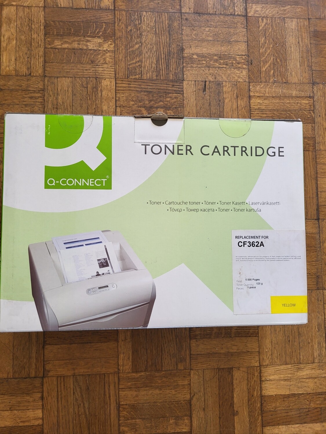 TONER Q-CONNECT YELLOW POUR HP COLOR LASERJET ENTERPRISE M552DN-M553/DN/N/X ET MFP M577C/DN/F