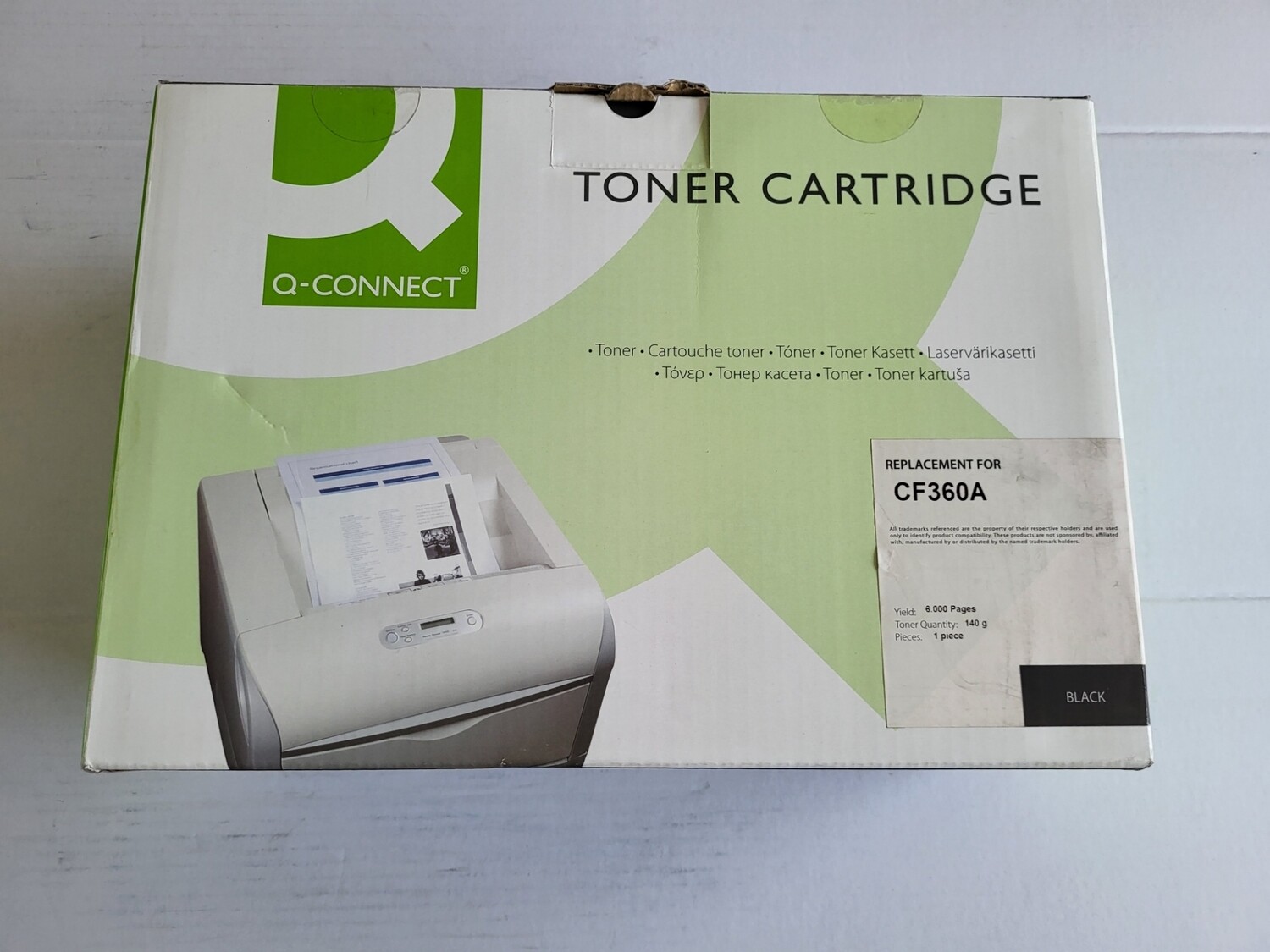 TONER Q-CONNECT BLACK POUR HP COLOR LASERJET ENTERPRISE M552DN-M553-MFP M577
