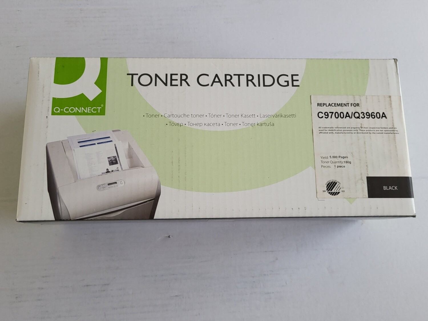 TONER Q-CONNECT BLACK POUR HP COLOR LASERJET 1500-2500-2550-2820-2840 ET CANON LBP-5200 SERIES