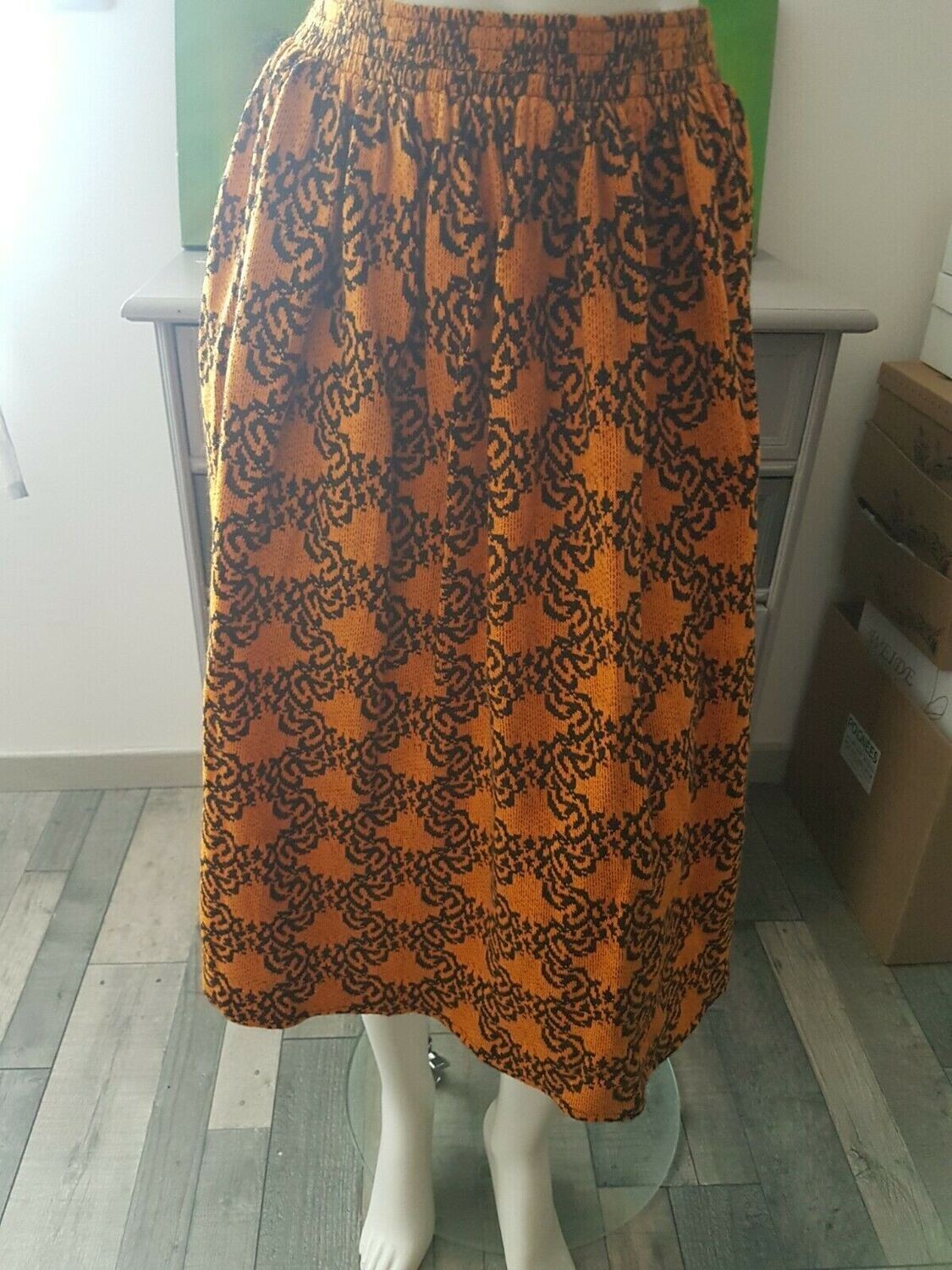 Jupe Vintage neuve années 70 "LE FABRICANT" T36/38