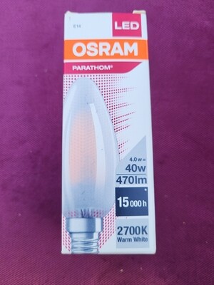 OSRAM LED E14 4W=40W 2700K 470 LUMENS