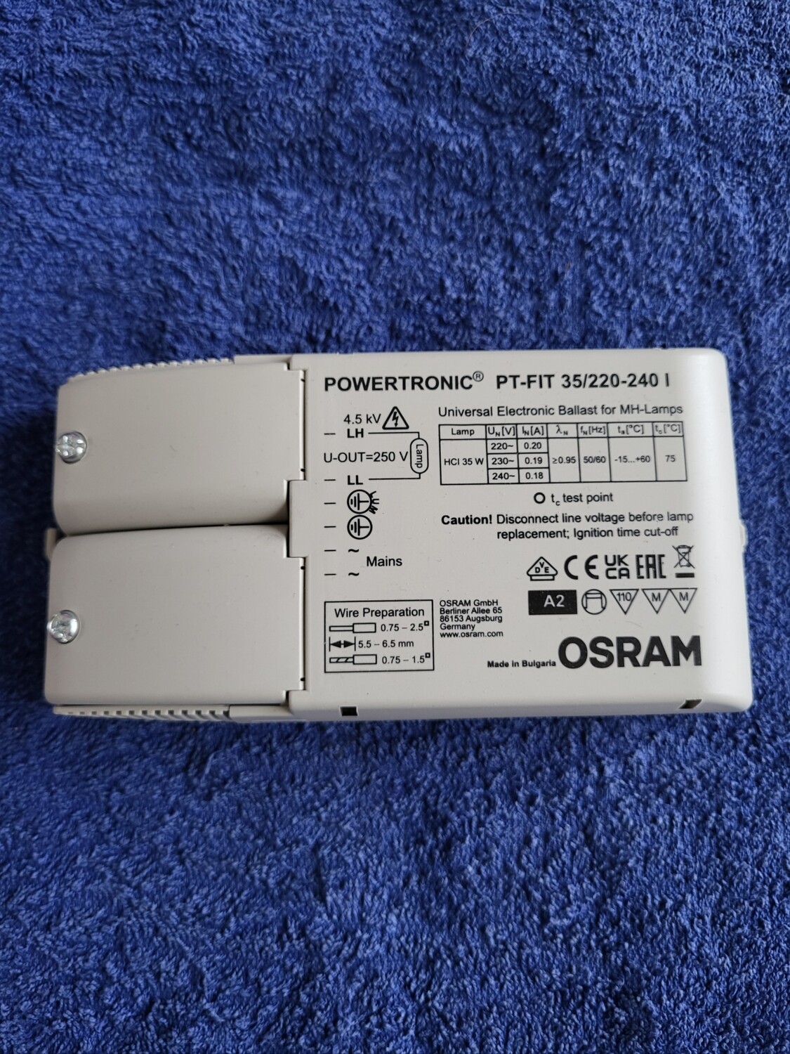 OSRAM POWERTRONIC PT-FIT 35/220-240 I