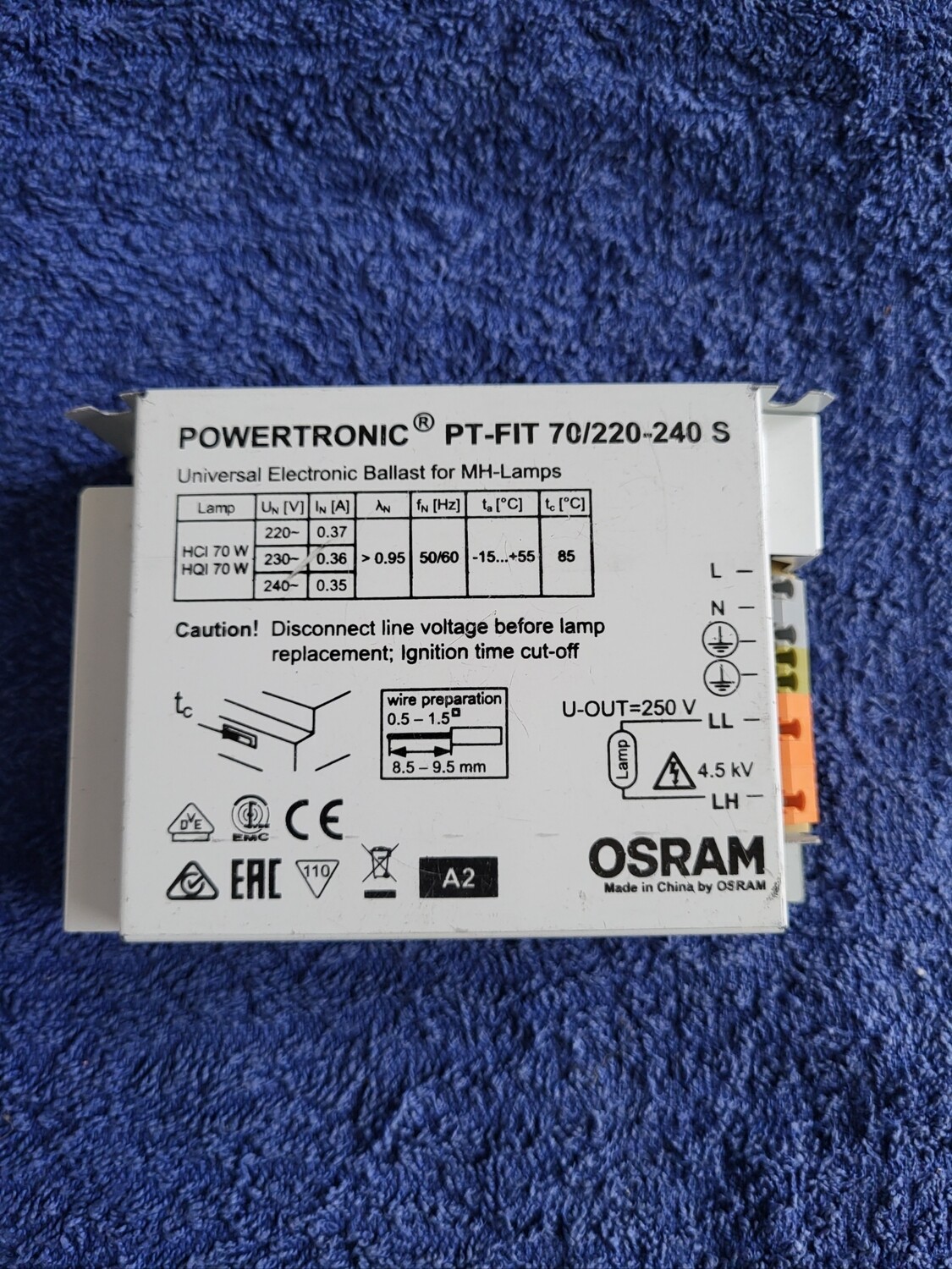 OSRAM POWERTRONIC PT-FIT 70/220-240 S