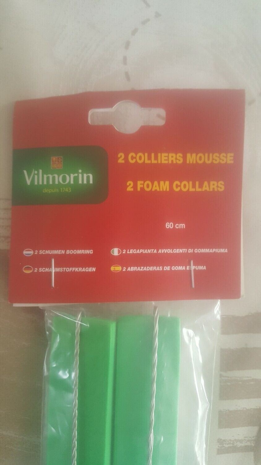 VILMORIN 2 COLLIERS EN MOUSSE POUR ARBUSTES OU PLANTES