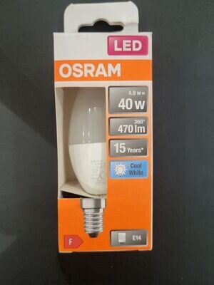 AMPOULE LED OSRAM E14 4.9W=40W 4000°
