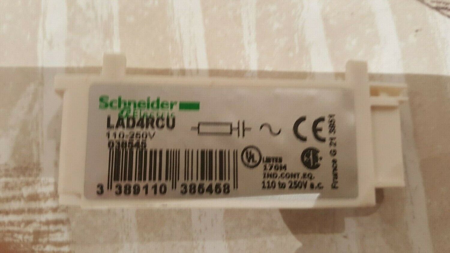 SCHNEIDER MODULE D ANTIPARASITAGE CIRCUIT RC 110 à 250 V AC - LAD4RCU MODÈLE 1