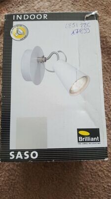 PROJECTEUR MURAL 1 X GU10 BRILLIANT SASO 62710/75 BLANC