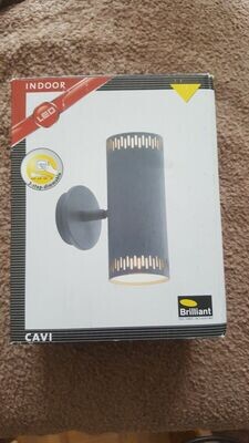 PROJECTEUR MURAL LED 10WATTS BRILLIANT CAVI GRIS FONCE
