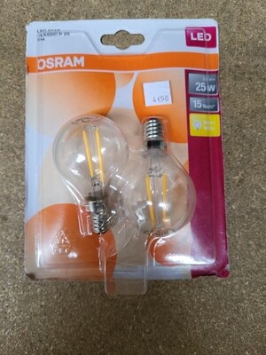PACK OSRAM LED E14 2,8W => 25W 2700K