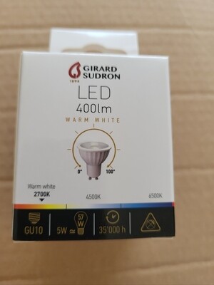 GIRARD SUDRON LED GU10 5W=57W 2700K