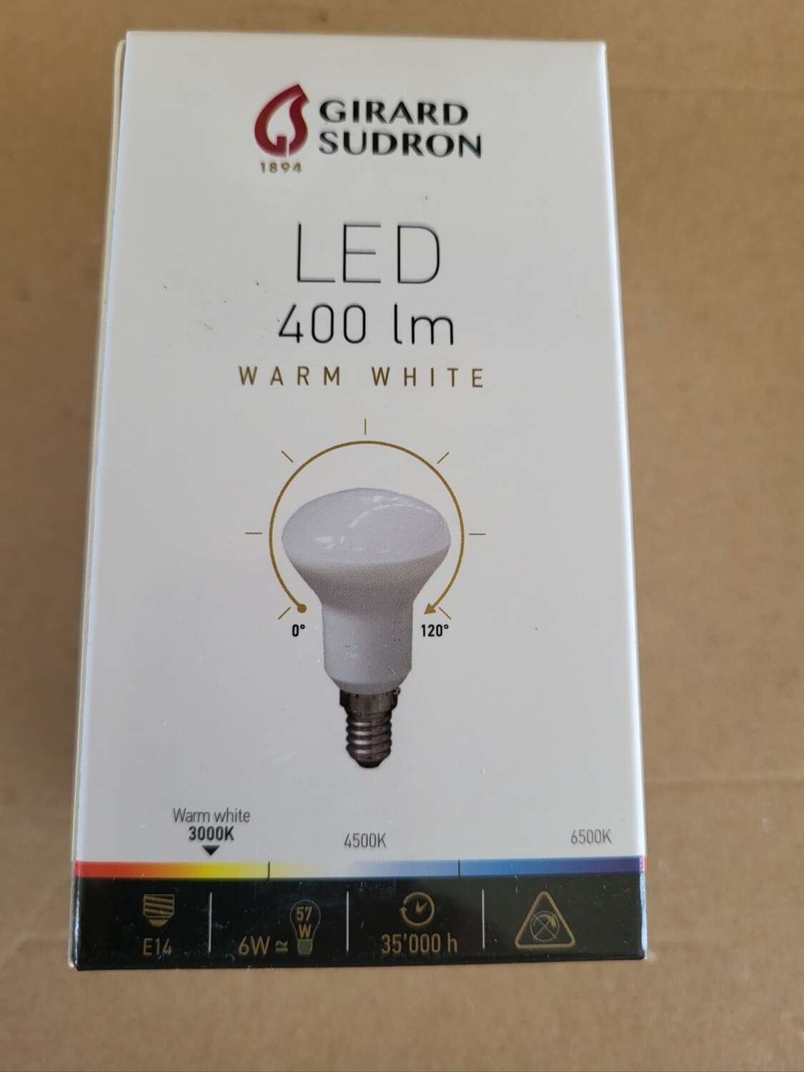 GIRARD SUDRON LED SPOT DIAMÈTRE 50 MM E14 6W=57W 3000K