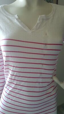 Pull-over neuf Camaïeu taille 36 Blanc / Rose