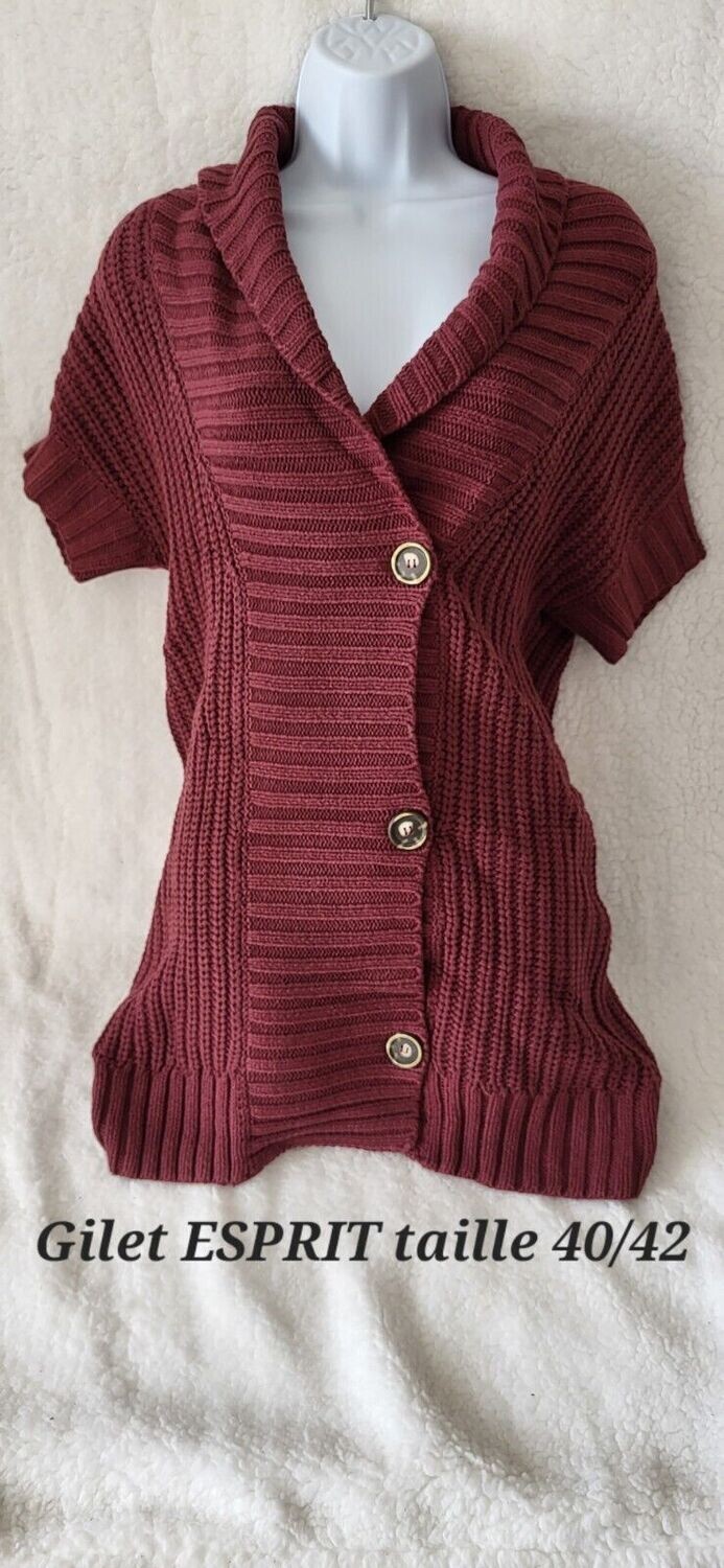 Gilet neuf sans manches ESPRIT taille 40/42/44 sous blister