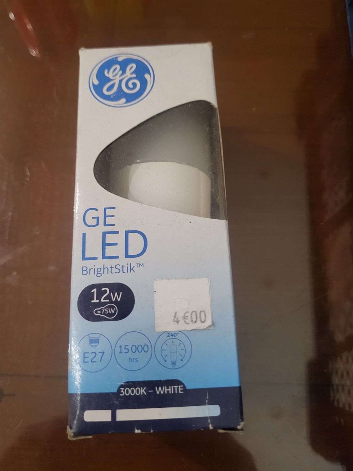 GÉNÉRAL ELECTRIC LED E27 12W=75W 3000K  1055 LUMENS
