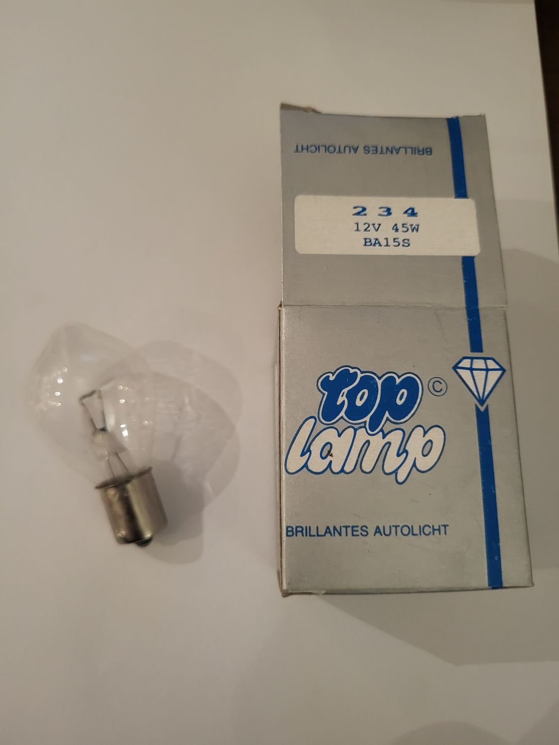 TOP LAMPE INCANDESCENTE 12V 45W CULOT BA15S