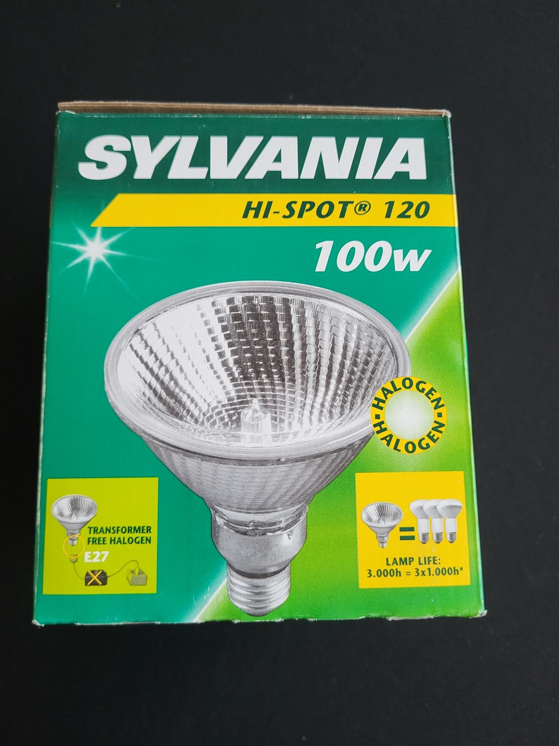 SYLVANIA HI-SPOT 120 E27 230V 100W 30°
