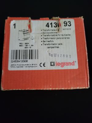 LEGRAND 413093 TRANSFORMATEUR POUR SONNERIE