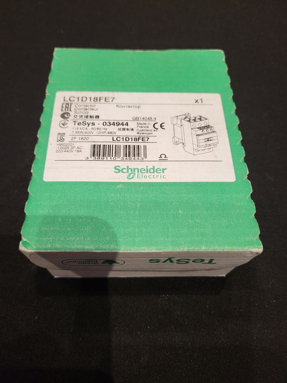 SCHNEIDER ELECTRIC CONTACTEUR LC1D18FE7