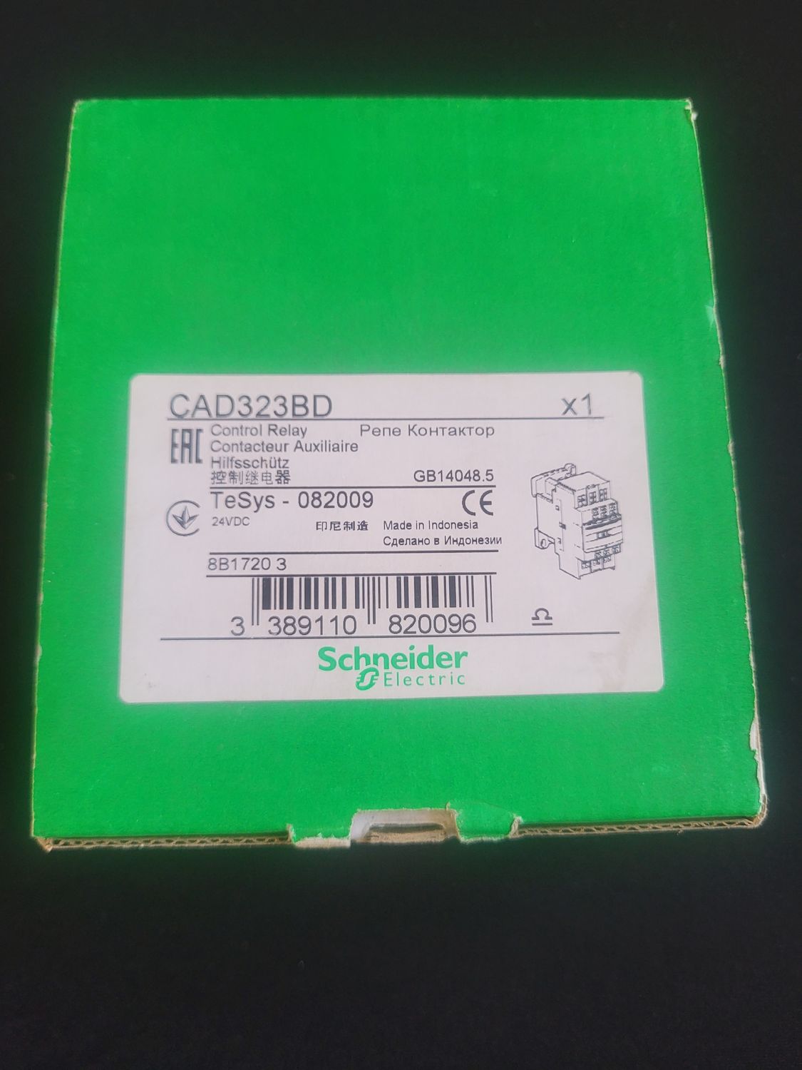 SCHNEIDER ELECTRIC CAD323BD CONTACTEUR AUXILIAIRE