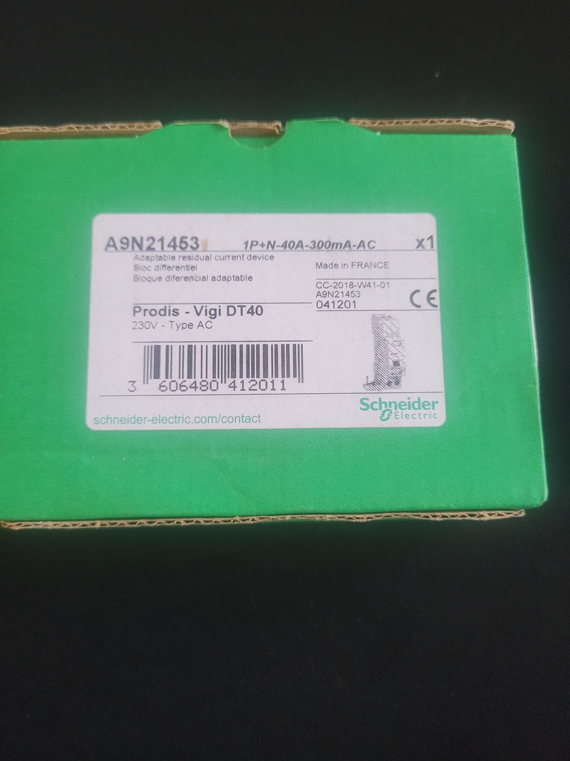 SCHNEIDER ELECTRIC A9N21453 BLOC DIFFÉRENTIEL