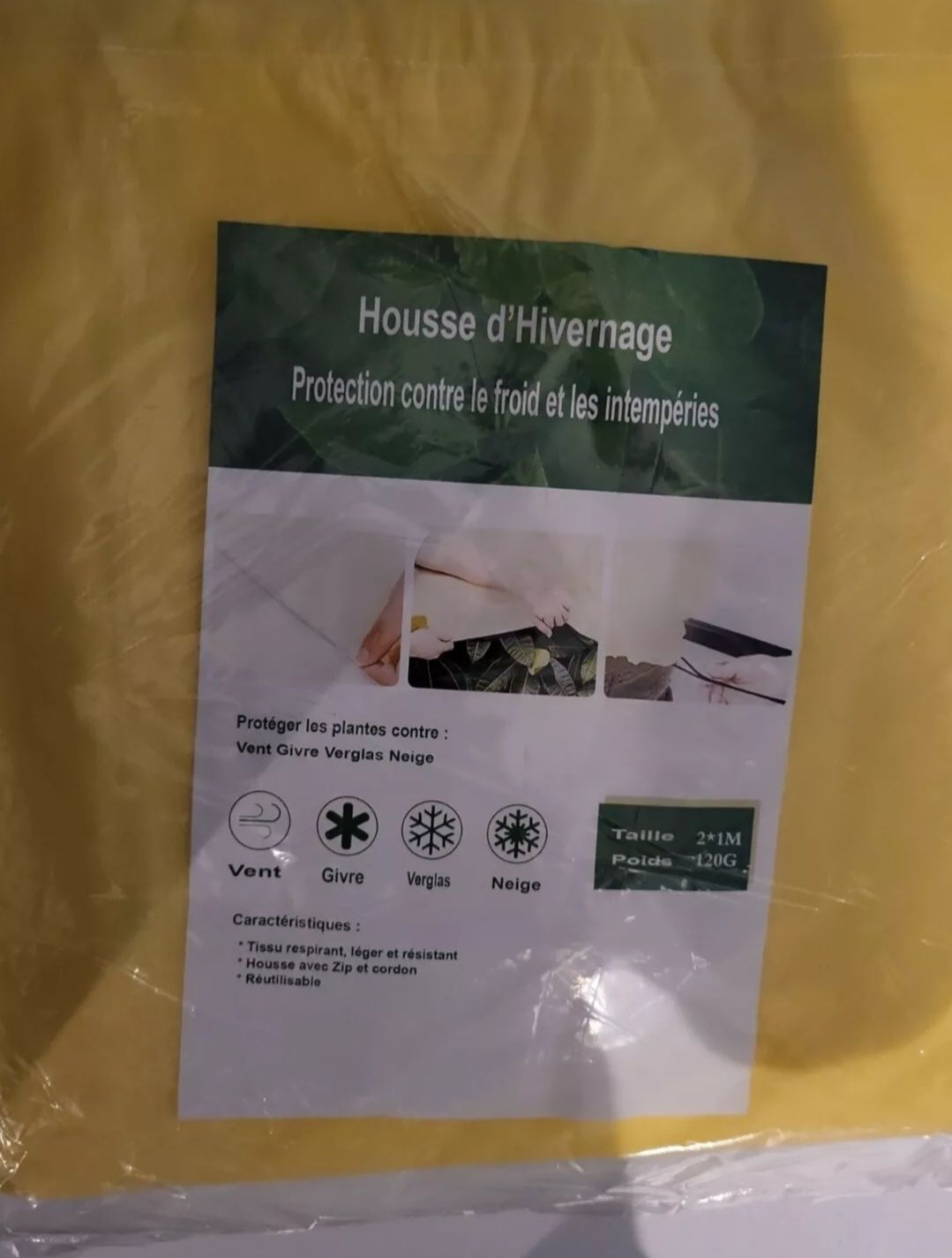 HOUSSE D HIVERNAGE 2M X 1M 120G