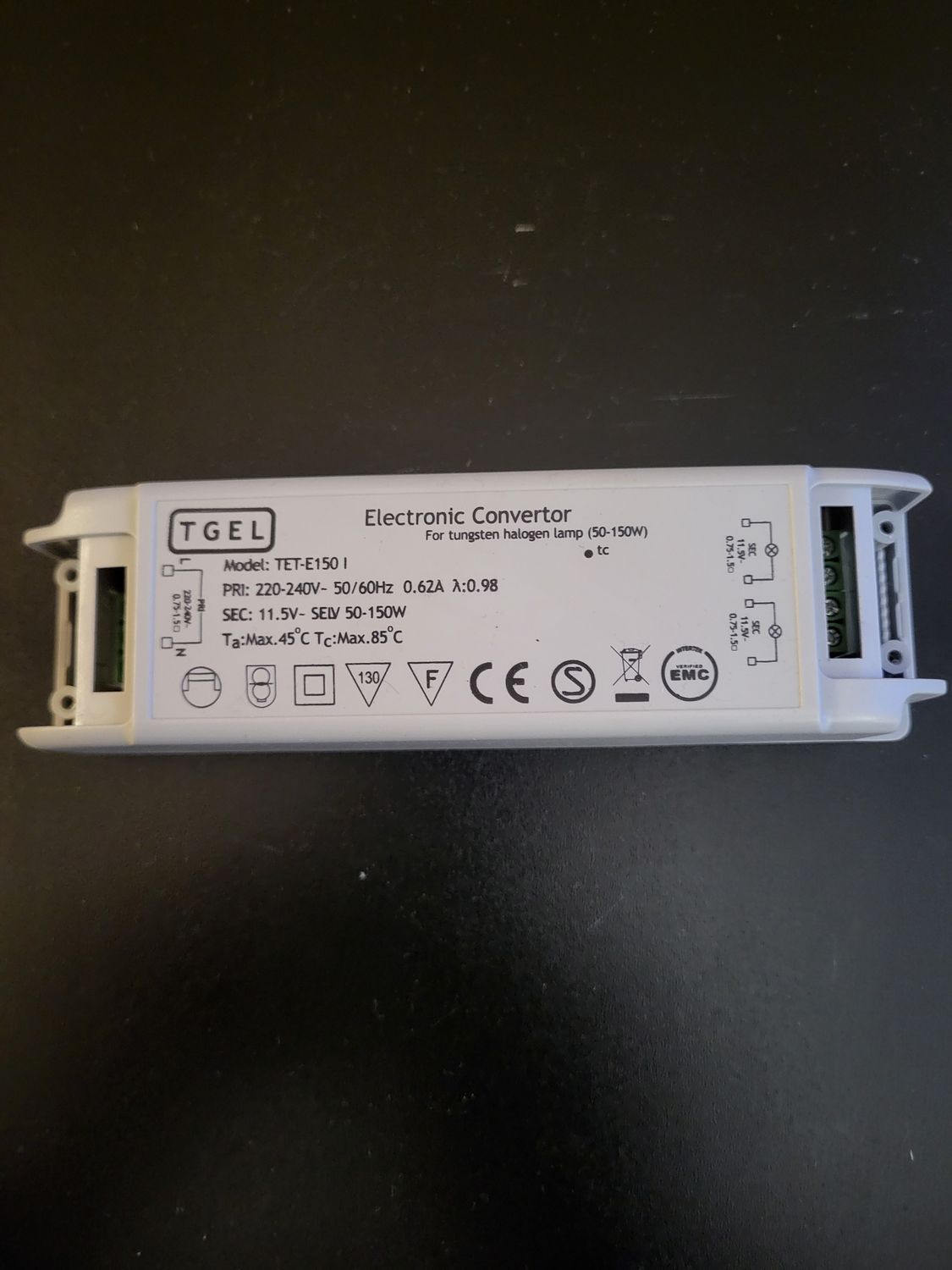 TGEL MODELE TET-E150 1 ELECTRONIC CONVERTOR