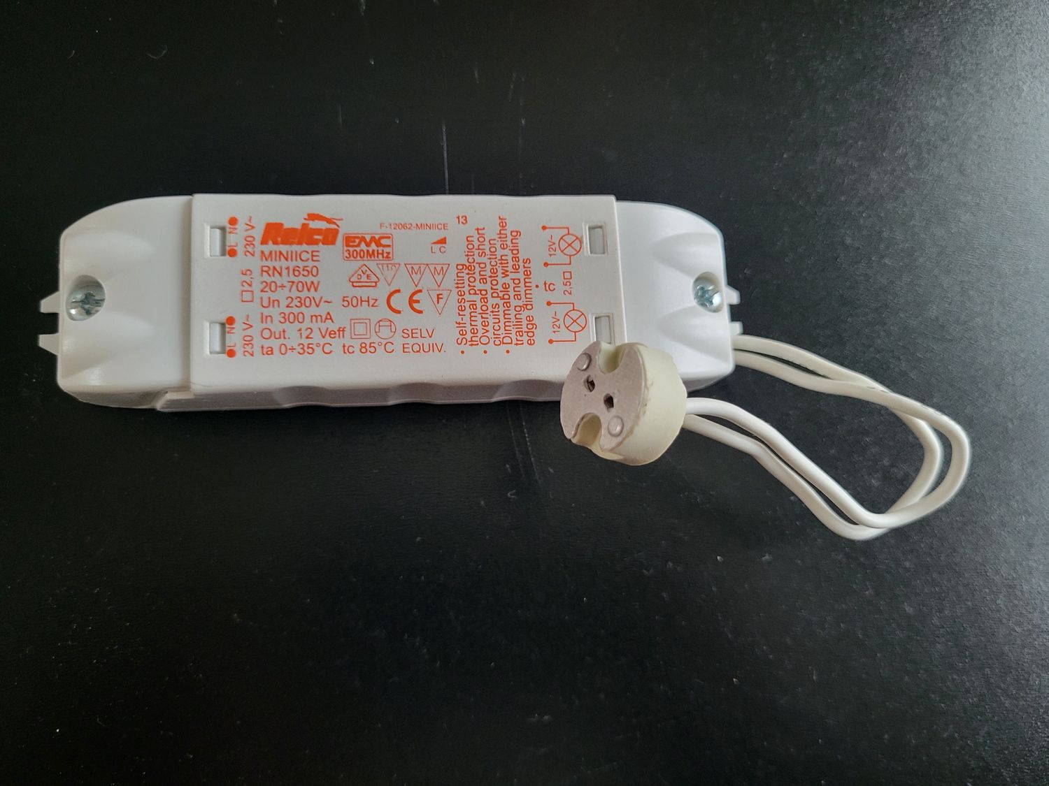 RELCO MINIICE RN1650 TRANSFORMATEUR ELECTRONIQUE