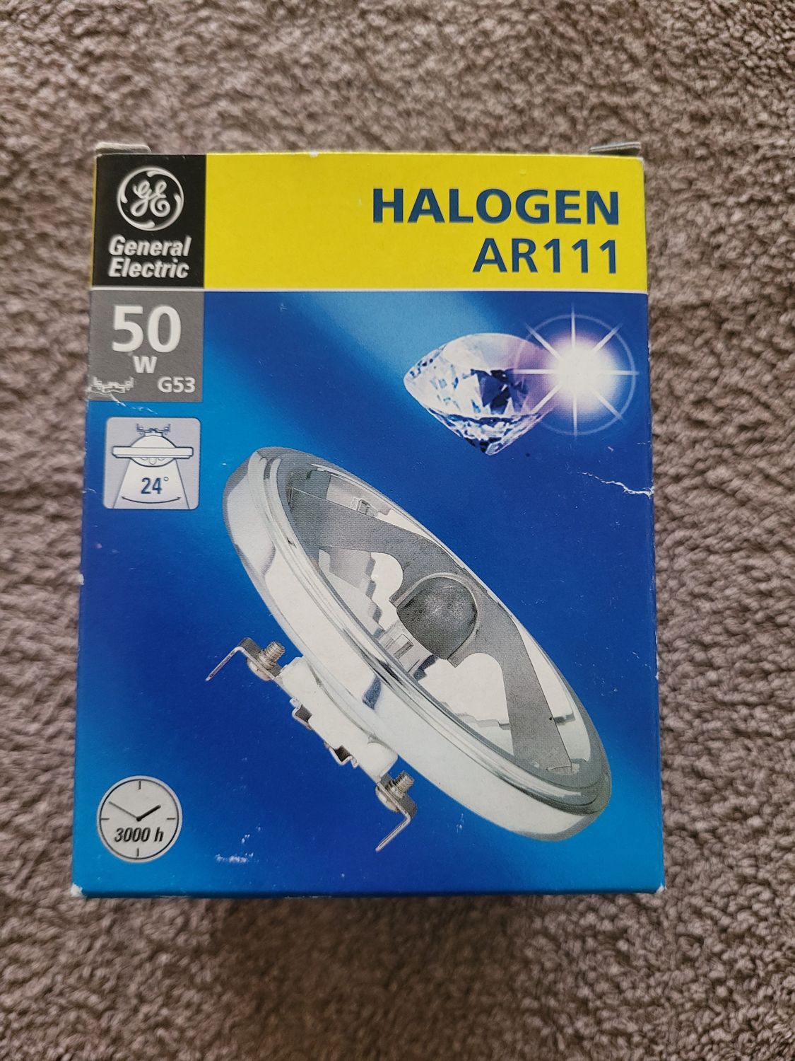 GENERAL ELECTRIC HALOGEN AR111 50W G53 24°