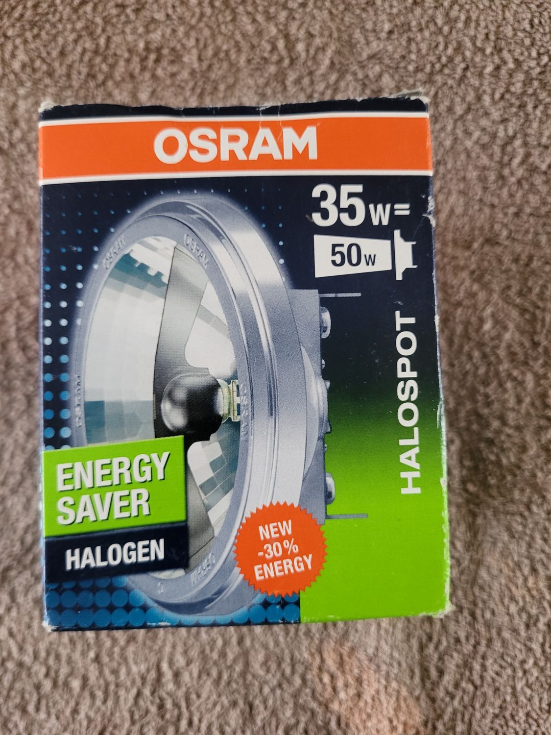 HALOSPOT OSRAM 111 48832 ES FL 35W=50W 12V 24° G53