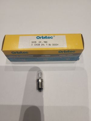 AMPOULE 24V 3W CULOT E10 10x28mm