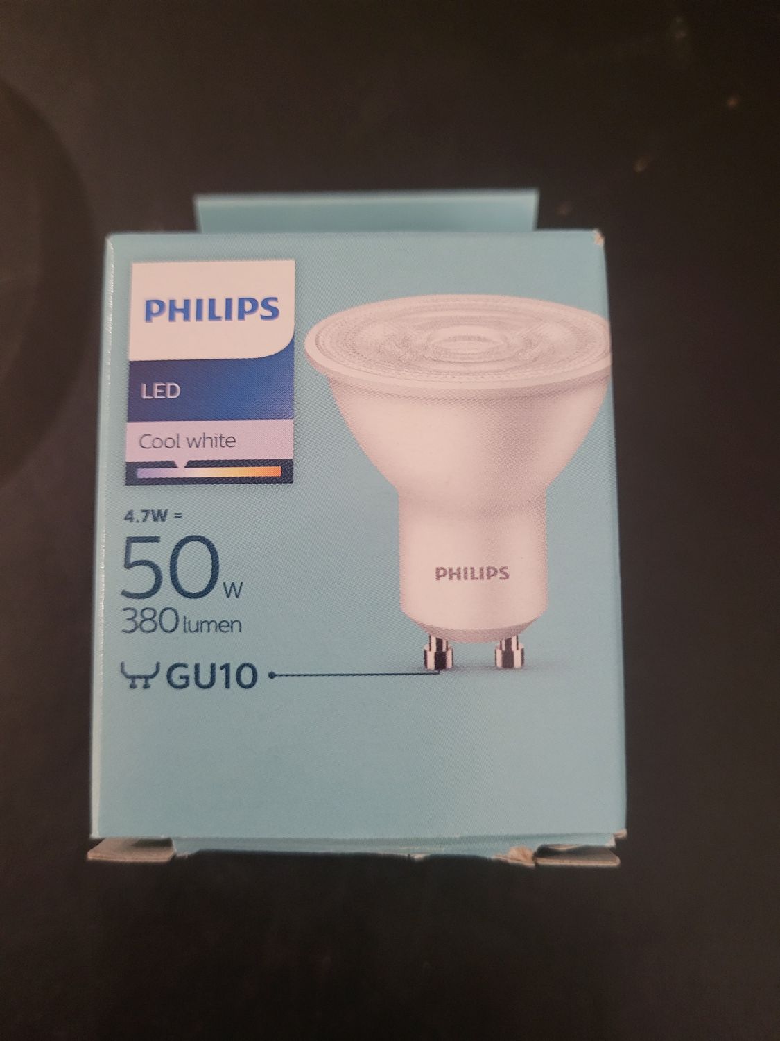 PHILIPS LED 4.7W=>50W GU10 4000K