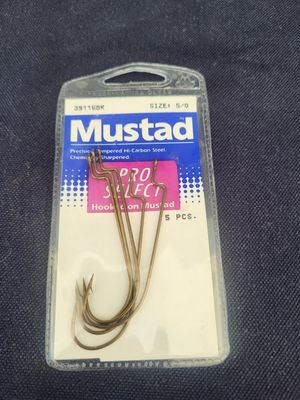 SACHET DE 5 HAMEÇONS MUSTAD SIZE 5/0