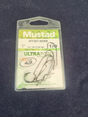 SACHET DE 7 HAMEÇONS MUSTAD SIZE 1/0