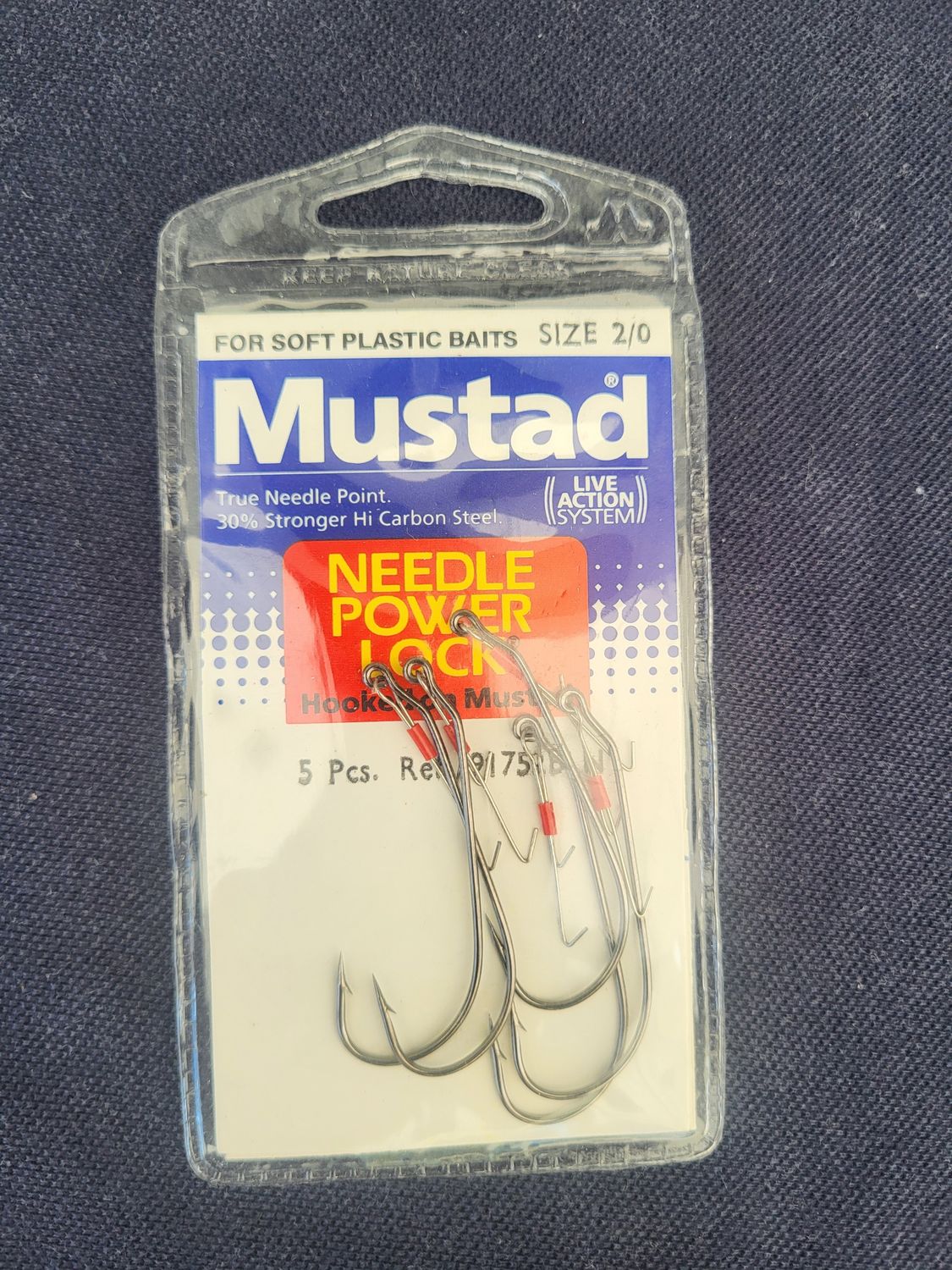 SACHET DE 5 HAMEÇONS MUSTAD SIZE 2/0