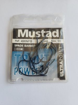 SACHET DE 10 HAMEÇONS MUSTAD TRUIT POWER SIZE 1/0